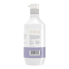 Theorie Hypoallergenic Body Wash foaming lather close-up showing gentle cleansing