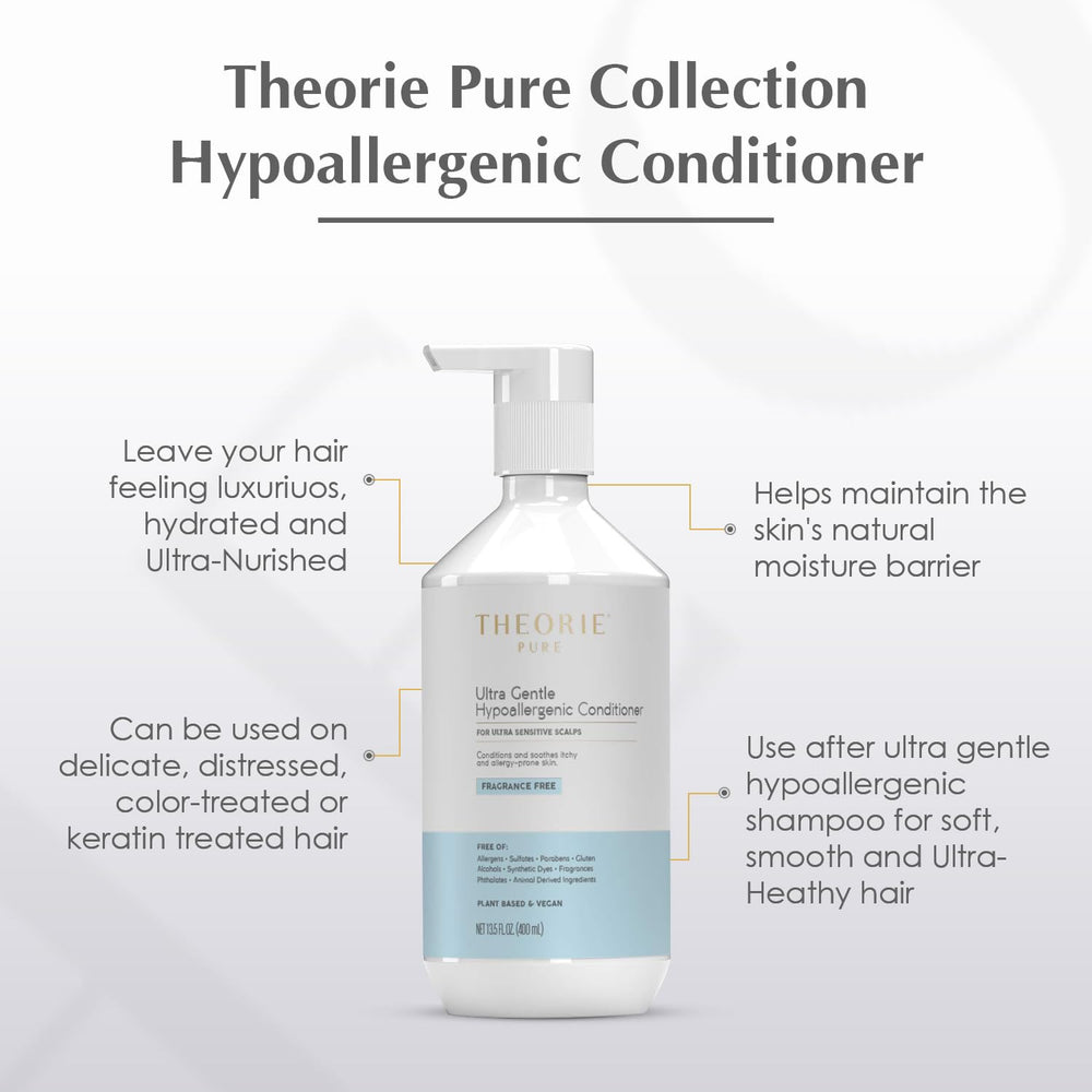 Theorie Pure Ultra Gentle Conditioner aloe vera base closeup emphasis