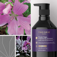 Hair being treated with Theorie conditioner for smoothing and brightness