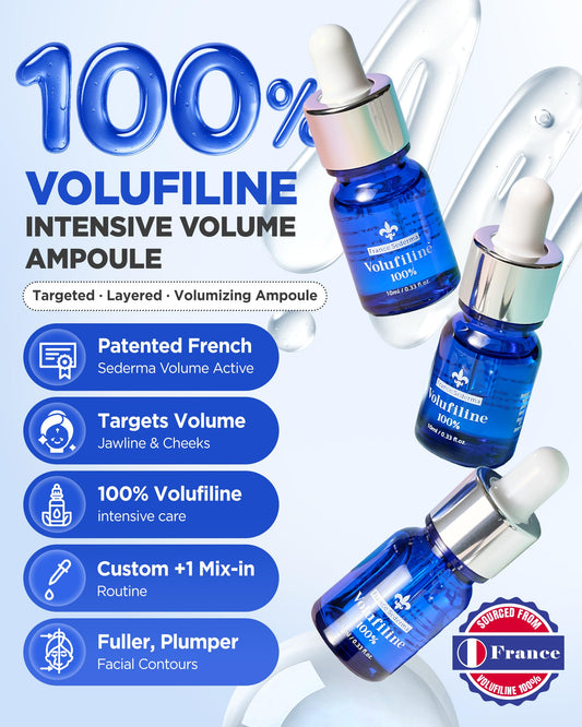 THEPURI Volufiline Booster Serum dropper for precise mix-ins with moisturizer.