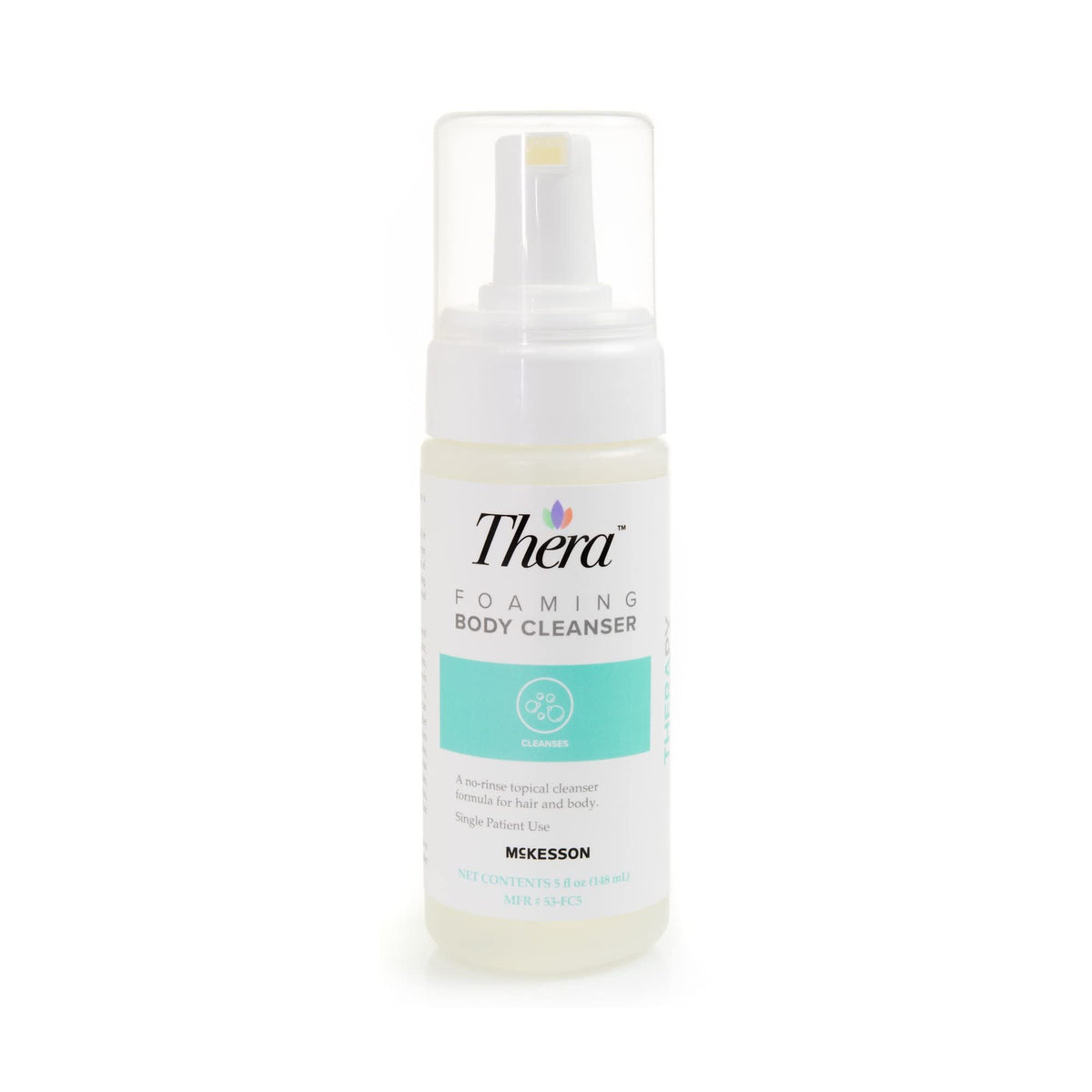 Thera foaming cleanser bottle ready for quick head-to-toe cleansing