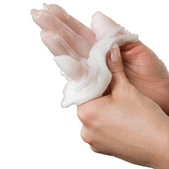 Label highlights paraben-free and residue-free formulation.