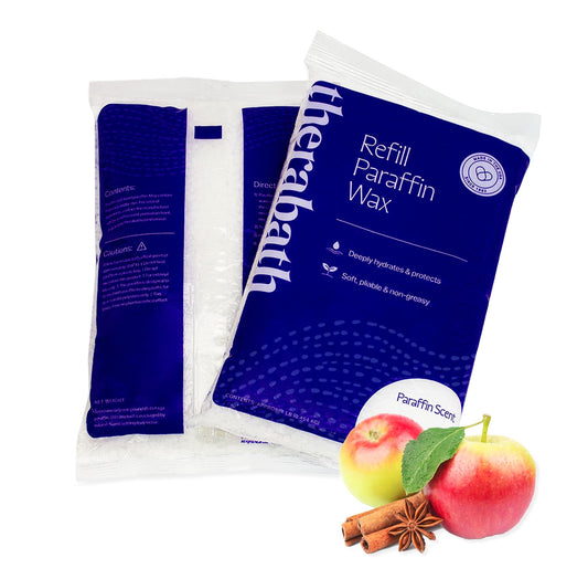 Therabath paraffin wax refill 4lb warm apple spice for at-home thermotherapy
