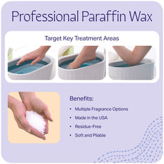 Soft, pliable Therabath wax for mess-free home thermotherapy sessions.