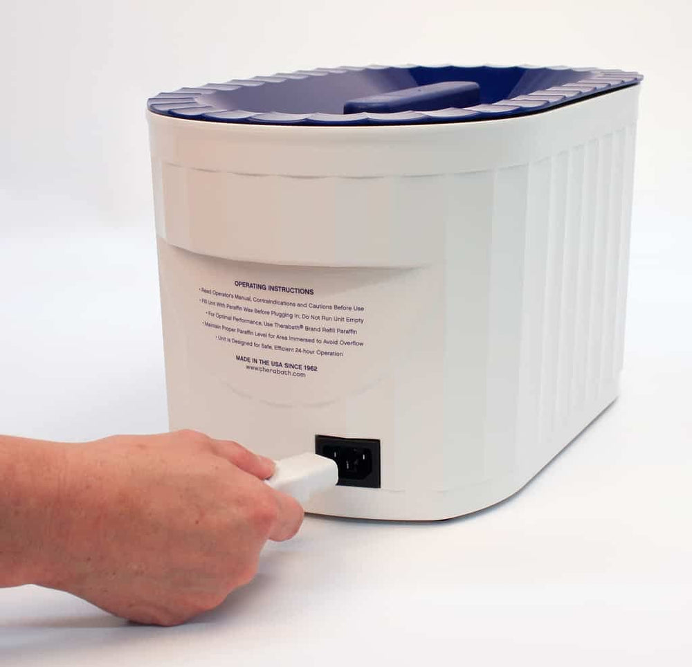 Therabath TB6 exterior and control panel for simple temperature control.