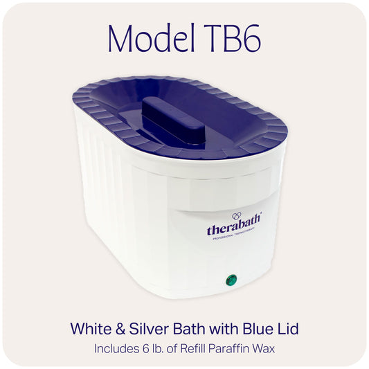 Therabath TB6 paraffin wax block ready to melt for consistent warming sessions.