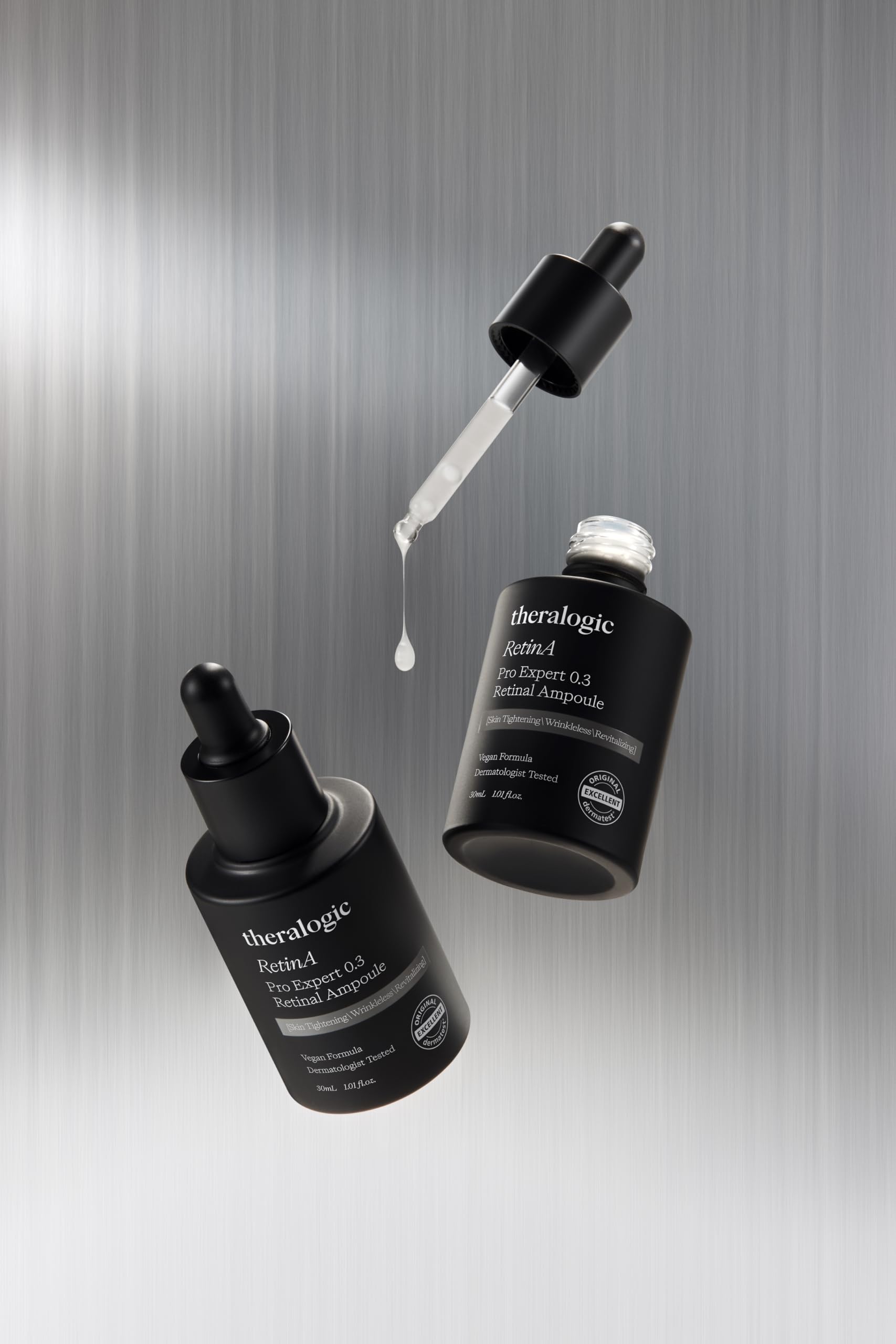 Triple Encapsulation Technology illustration showing gentle, stable retinal delivery to skin.