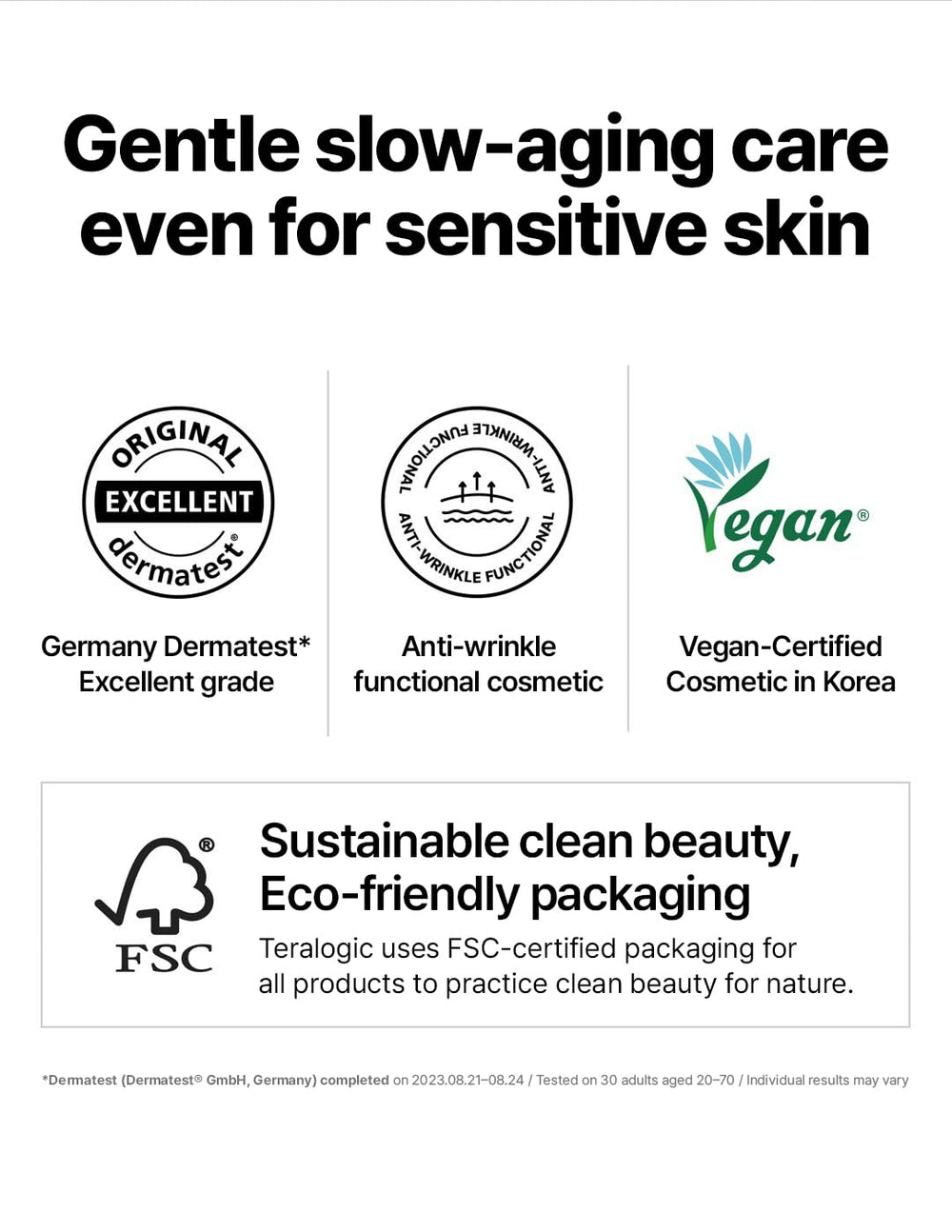 Theralogic Vegan ampoule packaging highlights clean, animal-free formulation.