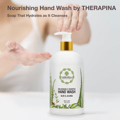 THERAPINA soap pump highlights vegan formula and convenient everyday use