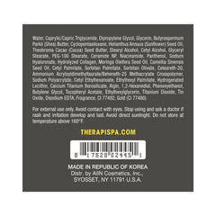 THERAPISPA gold-tub packaging close-up communicates premium quality.