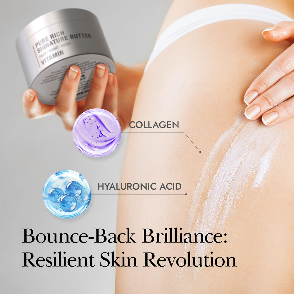 THERAPISPA Moisturizing Body Butter texture shows creamy softness.