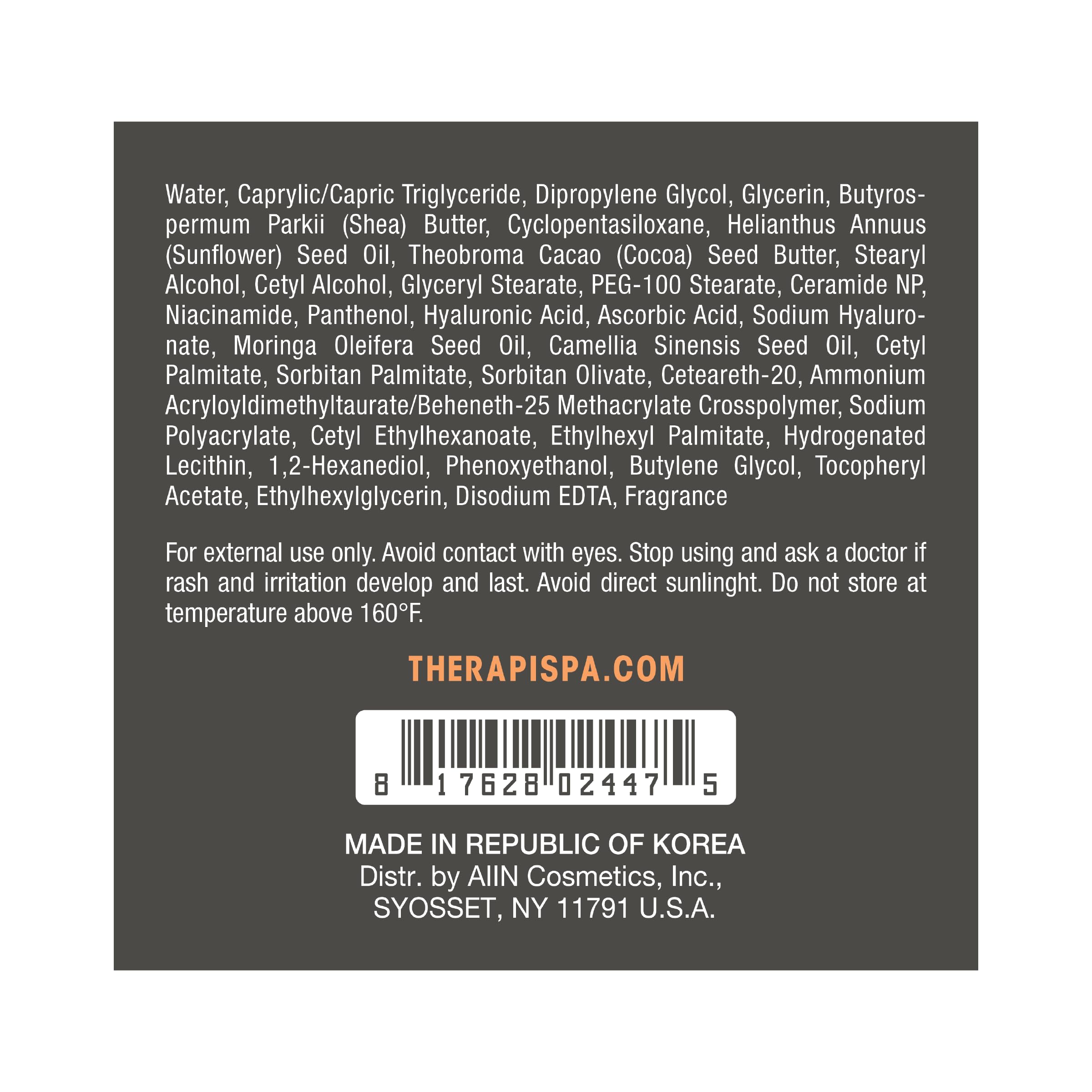 THERAPISPA velvety-soft finish image hints at smoothing and lasting skin comfort