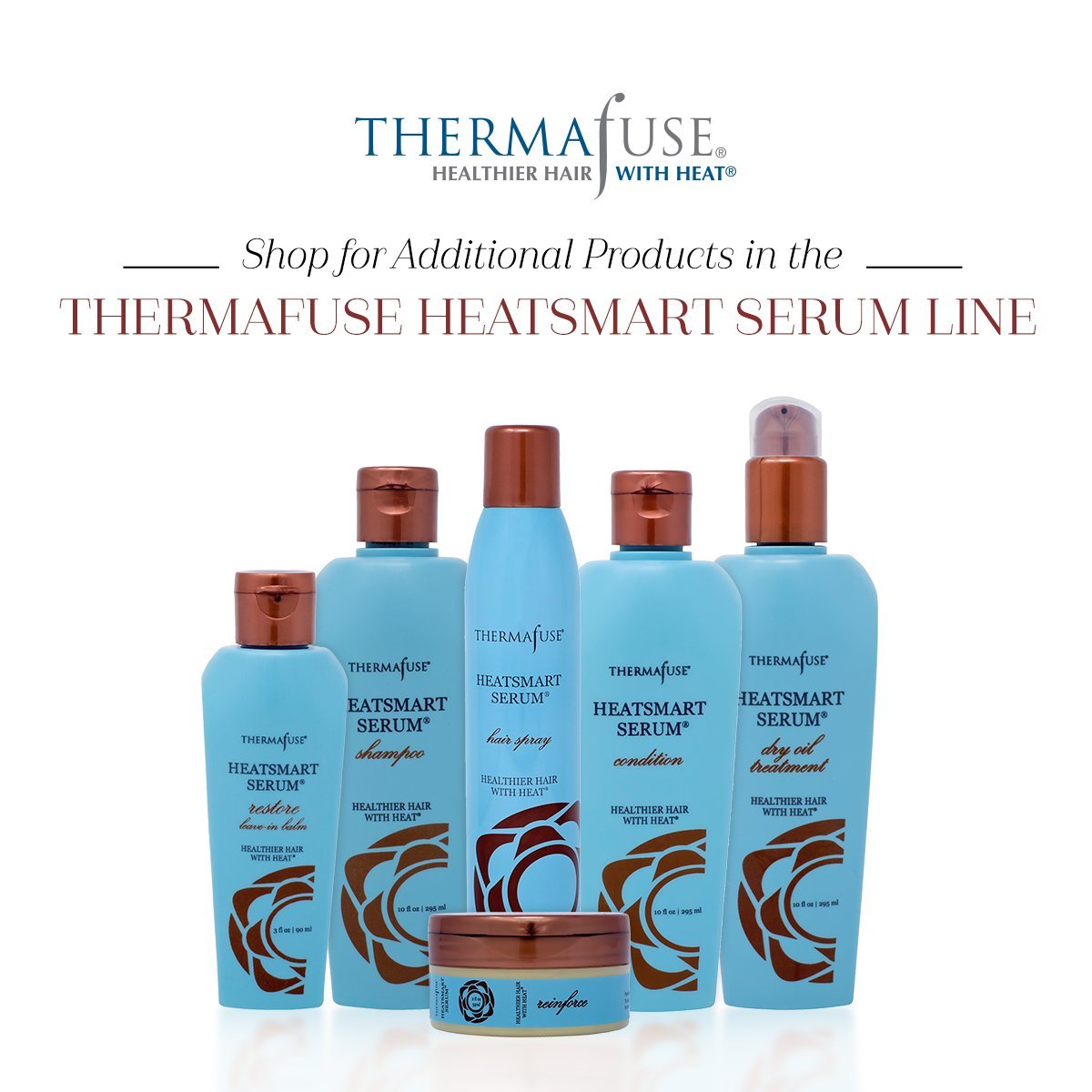 Thermafuse HeatSmart Serum Shampoo leaves hair silky and shiny.