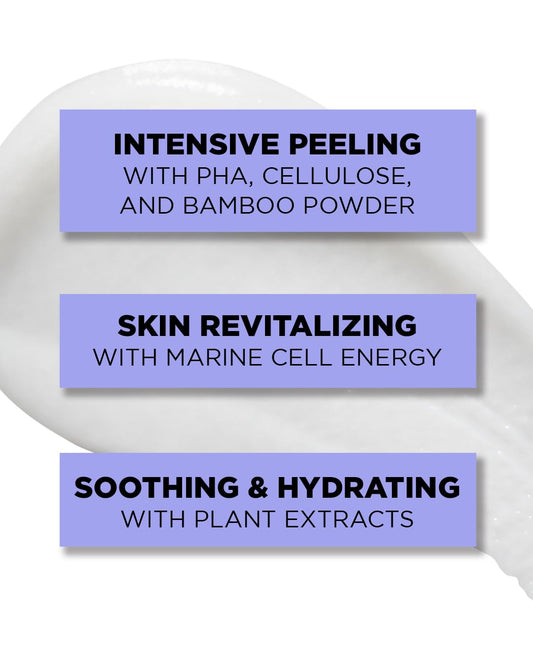 Gel texture on damp skin ready for gentle exfoliation by THESAEM.