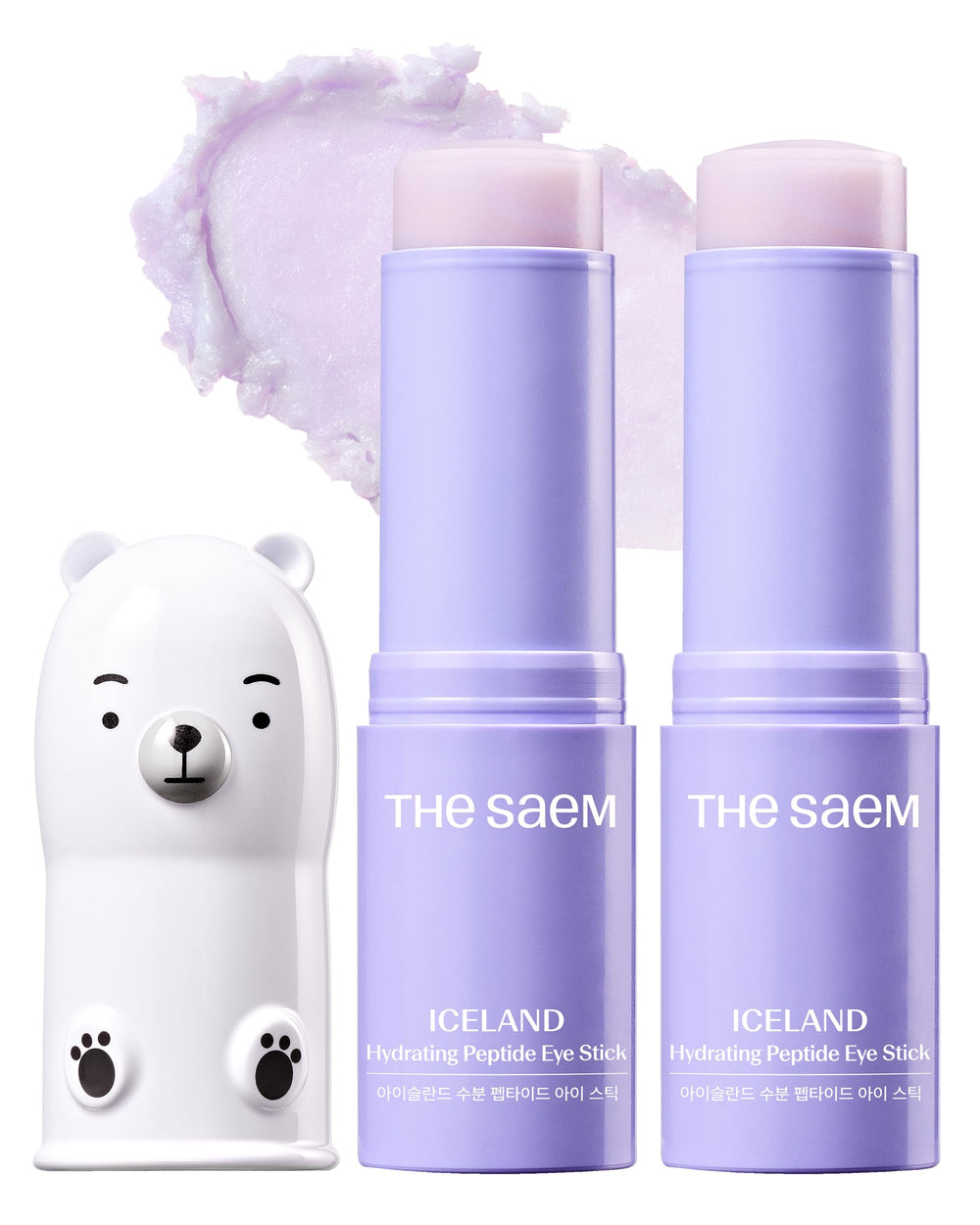 THESAEM Iceland Hydrating Eye Stick 2-pack with outer box for convenient purchase