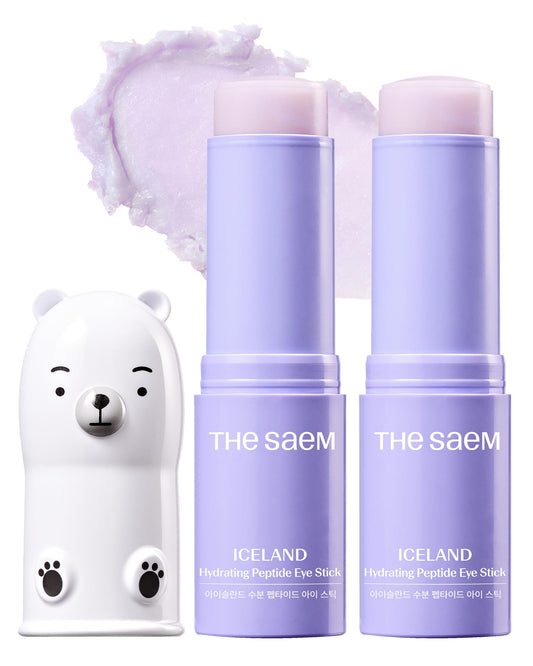 THESAEM Iceland Hydrating Eye Stick 2-pack with outer box for convenient purchase