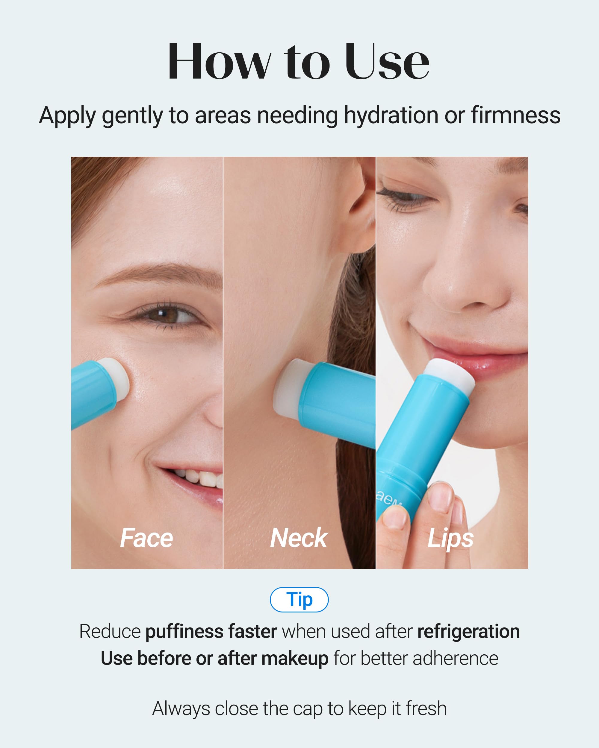 THESAEM Iceland Hydrating Eye Stick suitable for use over makeup