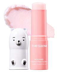THESAEM Iceland Hydrating Eye Stick packaging for on-the-go hydration and easy storage.