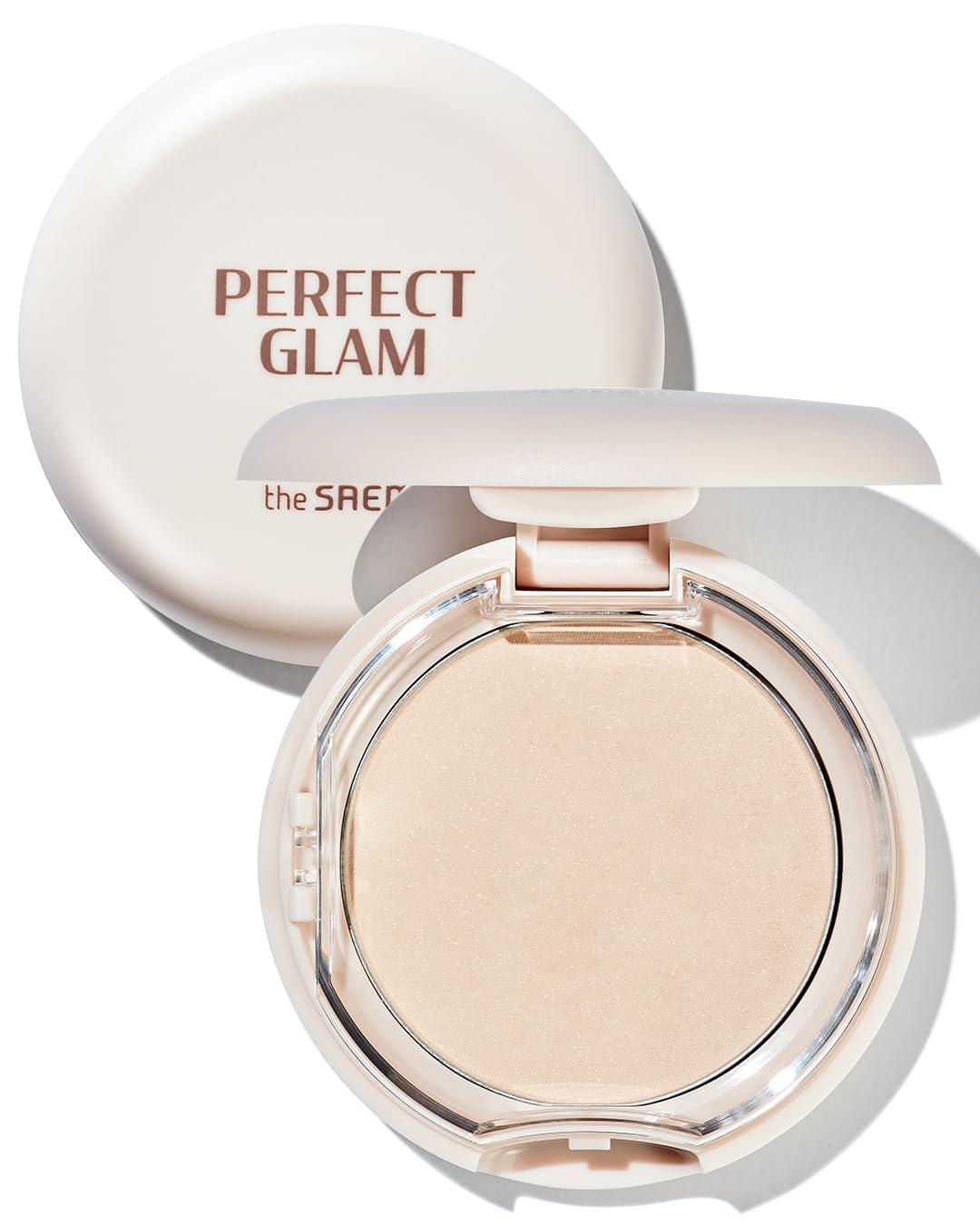 THESAEM Perfect Glam Glow Pact pearls deliver soft, natural radiance for everyday glow.