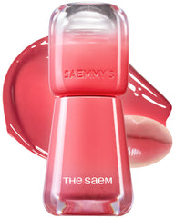 THESAEM Saemmy's Ade Shot Tint bottle closeup showing glowy pink finish for hydrated lips