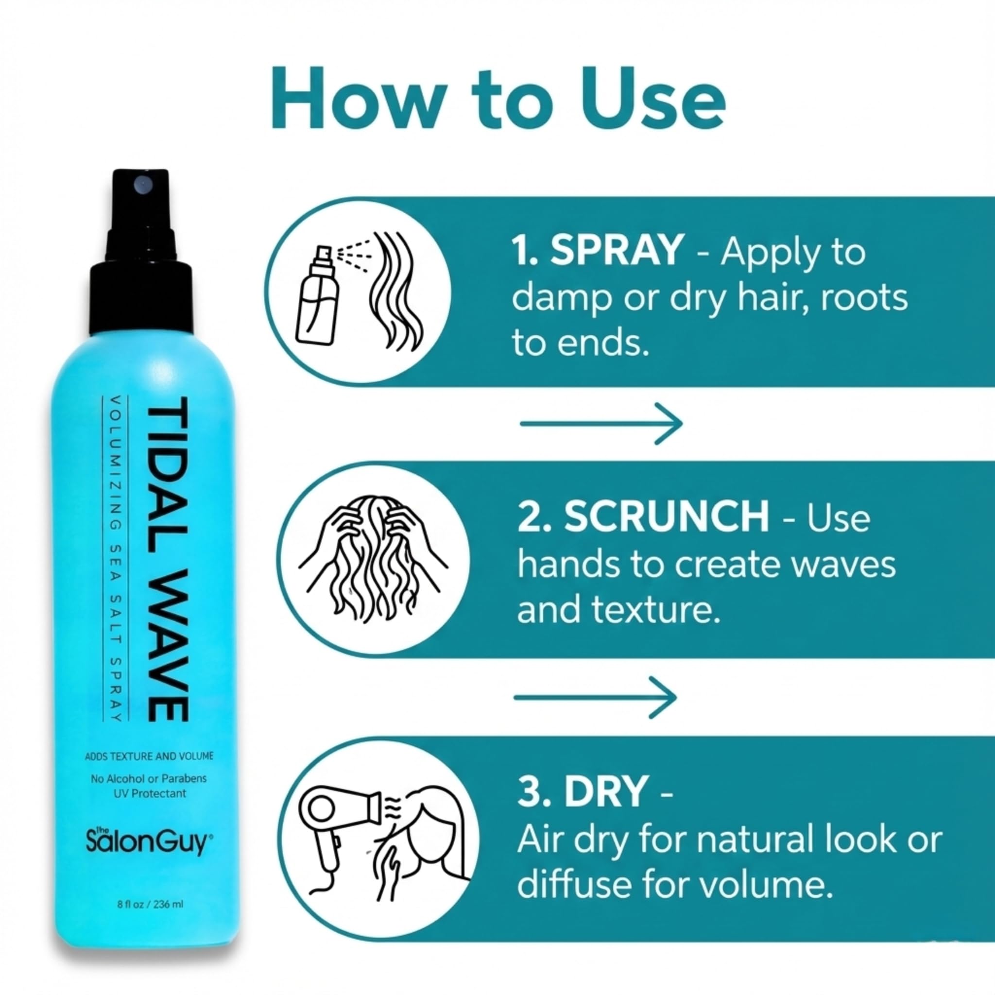 Color-safe formula with UV protection for outdoor styling