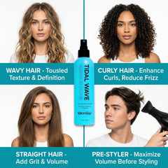 Oil-absorbing second-day texture refresh without washing