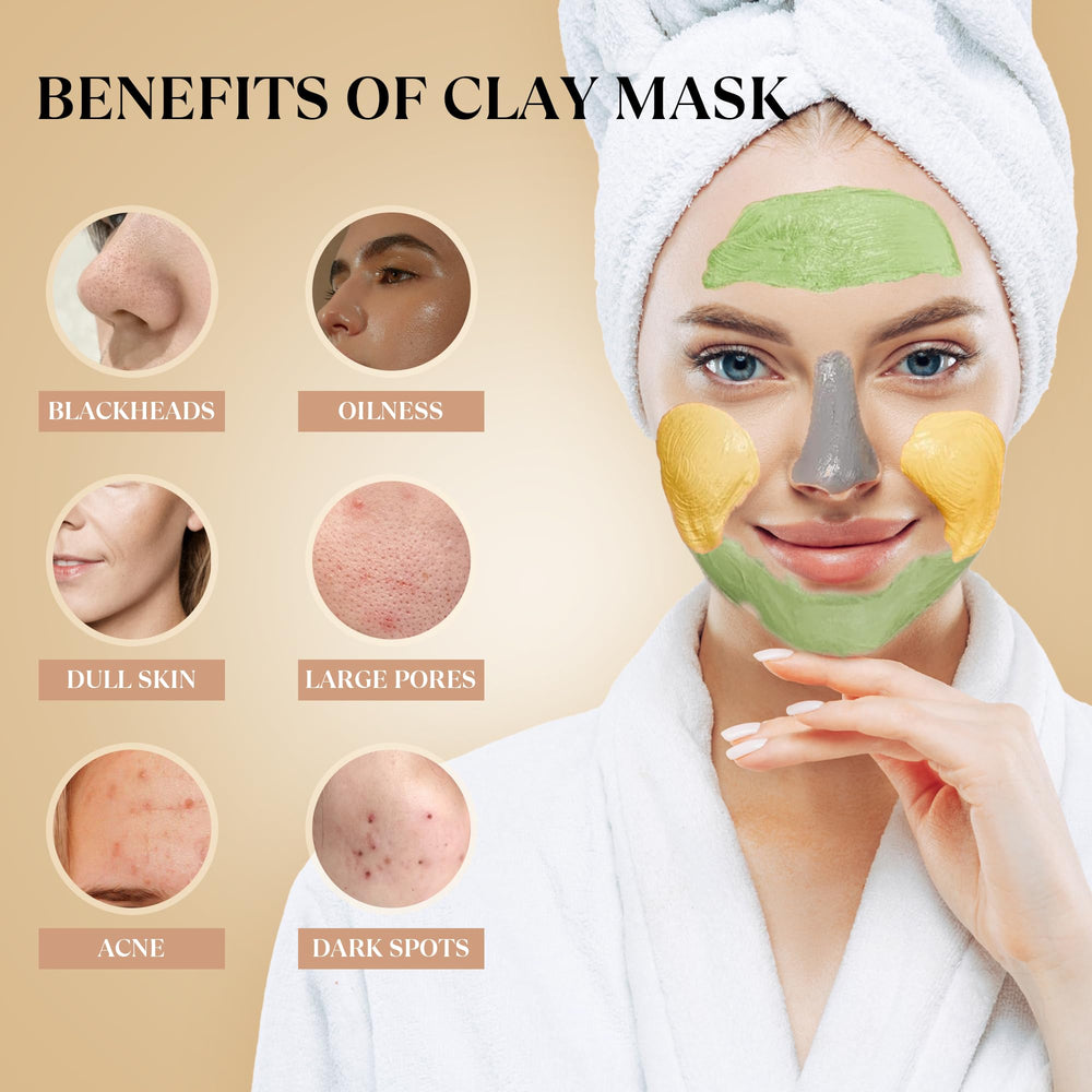 theskcare finished radiant skin after a clay mask routine.