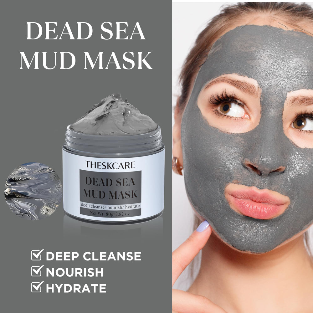 theskcare turmeric vitamin c clay mask application on clean skin supports an even tone.