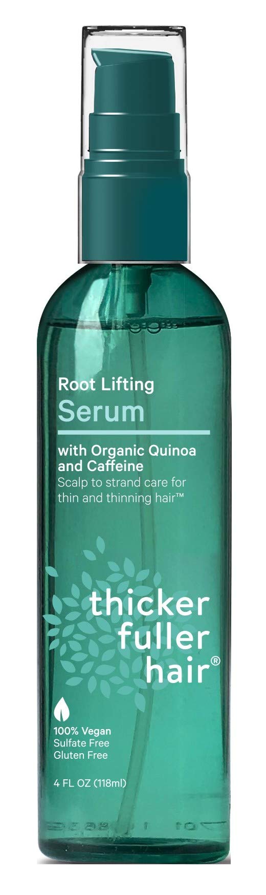 Thicker Fuller Hair serum bottle pack of 2 for root lift and added fullness.