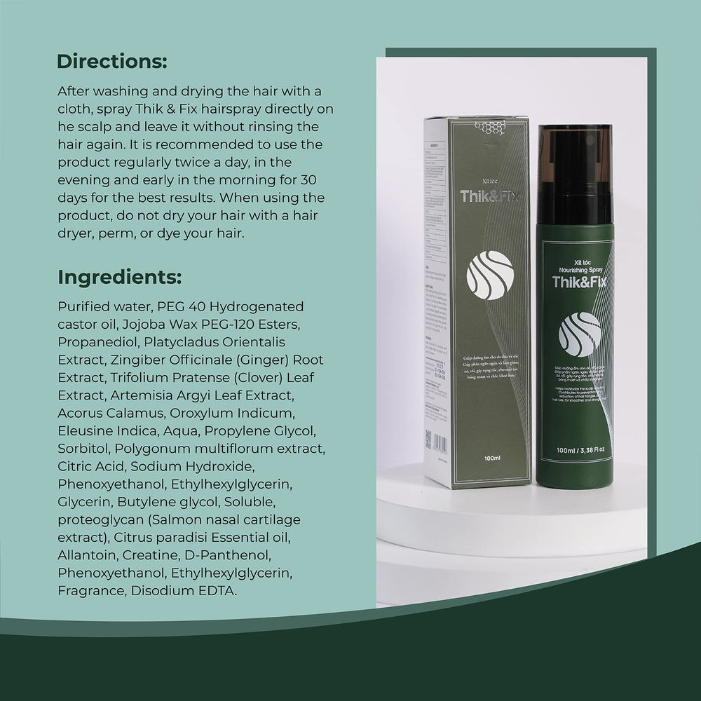 Close-up of Thik&Fix scalp moisturizer texture for hydration