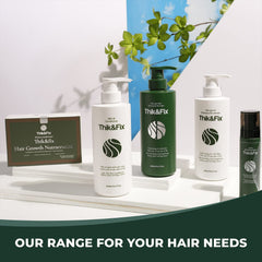 Thik&Fix shampoo and conditioner line in routine pairing