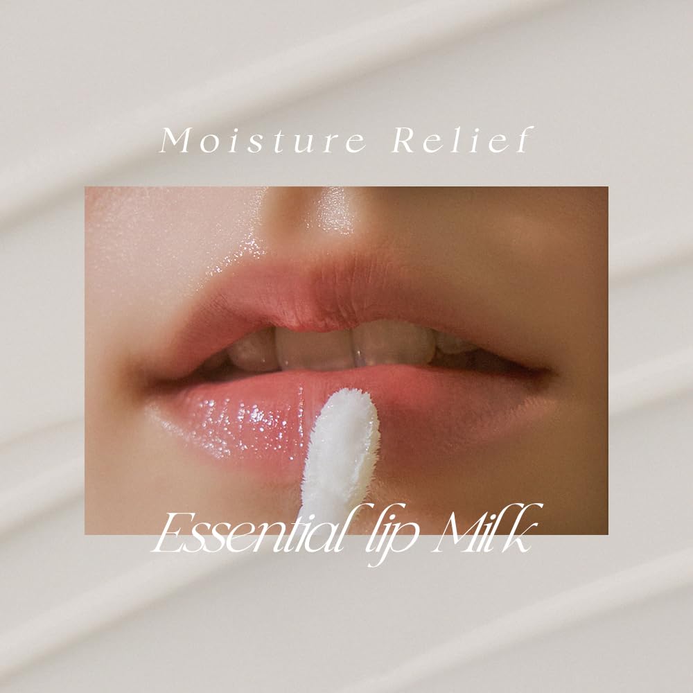 lip swatch of thim Essential Lip Milk showing moisture