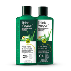 Think Vegan Organic Shampoo bottle with deep moisture for all hair types.