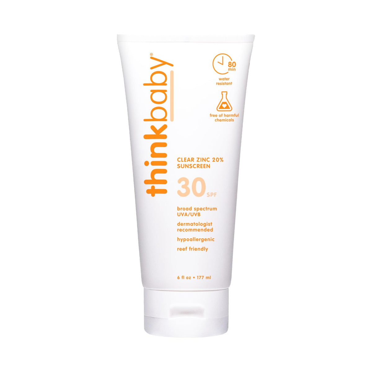 Thinkbaby sunscreen bottle 6oz ready for daily outdoor use