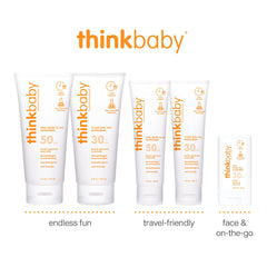 Thinkbaby mineral sunscreen with zinc-oxide ingredient