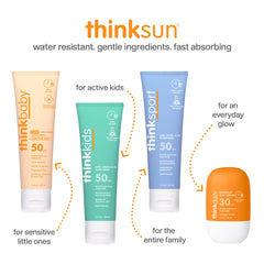 Thinkdaily SPF 30 reef-safe label highlighting responsible sun care
