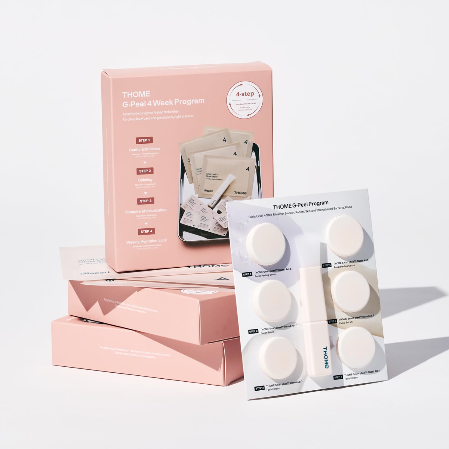 THOME G-Peel Week 4 application promoting firmer, radiant skin.