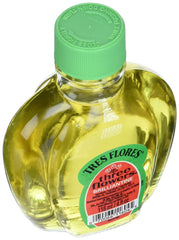 Three Flowers Brilliantine bottle angled to show texture and absorption.