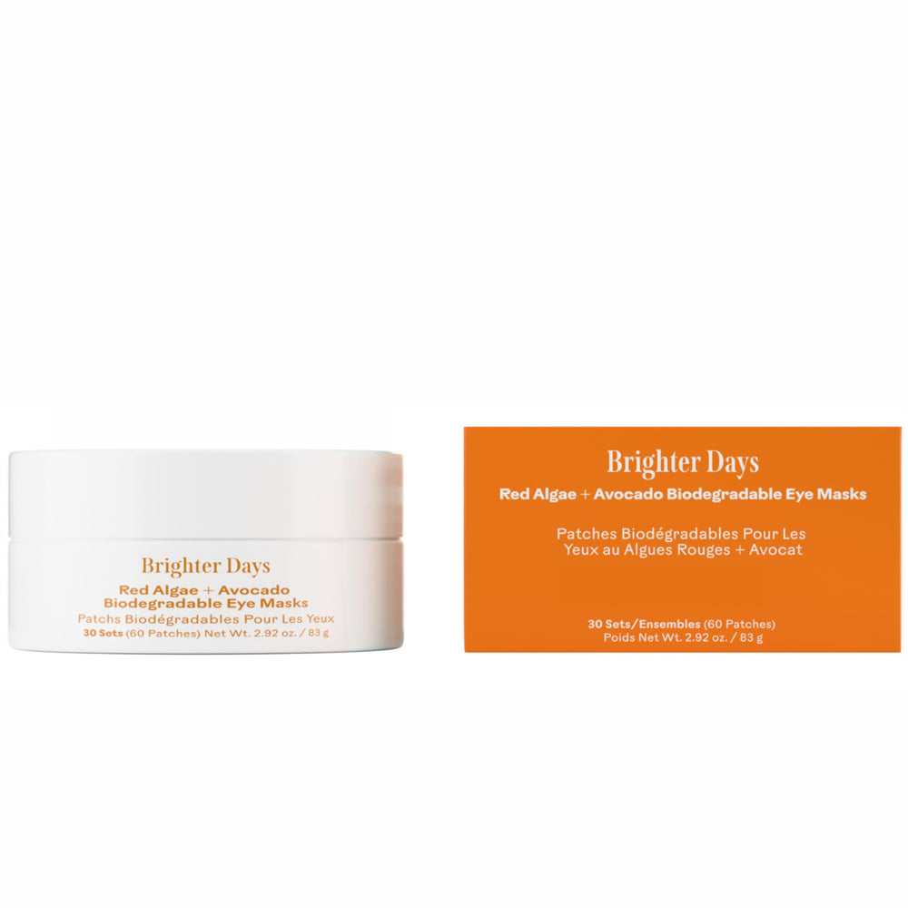 Three Ships Brighter Days eye mask unfolded showing hydrogel layers for hydration