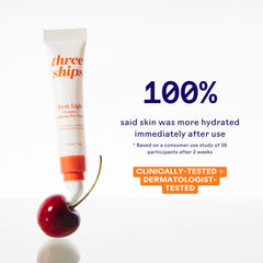 Three Ships First Light Eye Cream closeup of the tube and applicator.