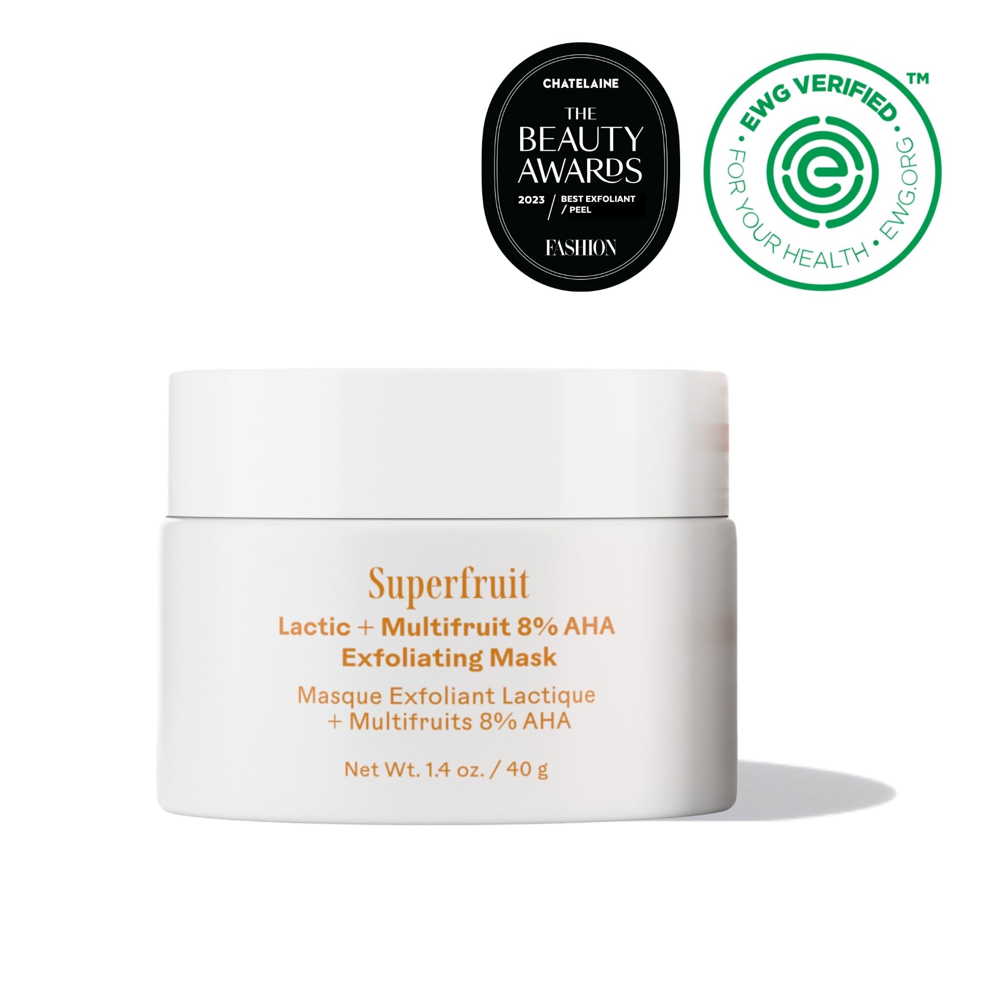 Three Ships Superfruit Lactic Multifruit Mask texture close up showing exfoliating grains