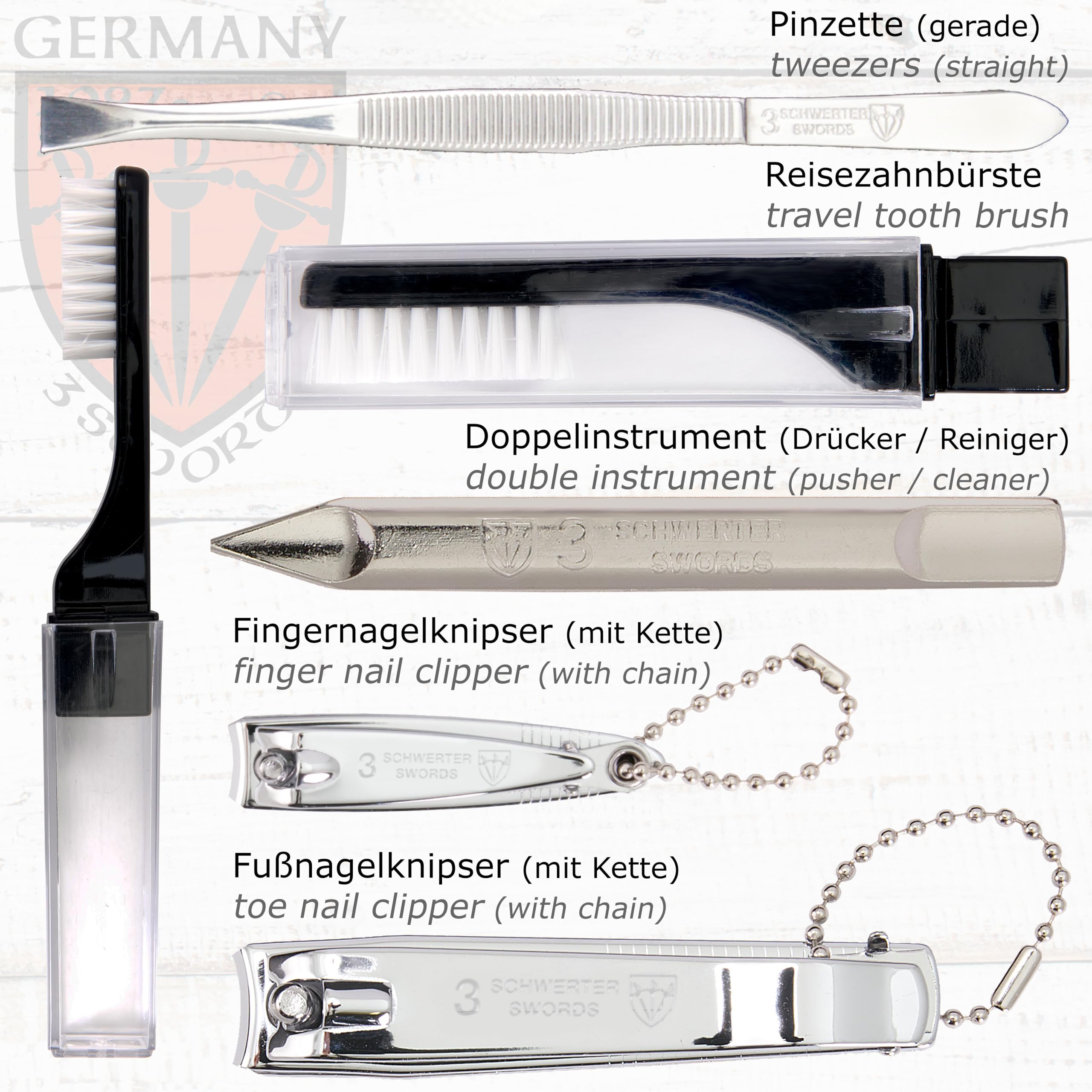 Three Swords Germany finger nail clipper with durable edge.