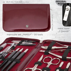Three Swords Germany synthetic leather case in burgundy