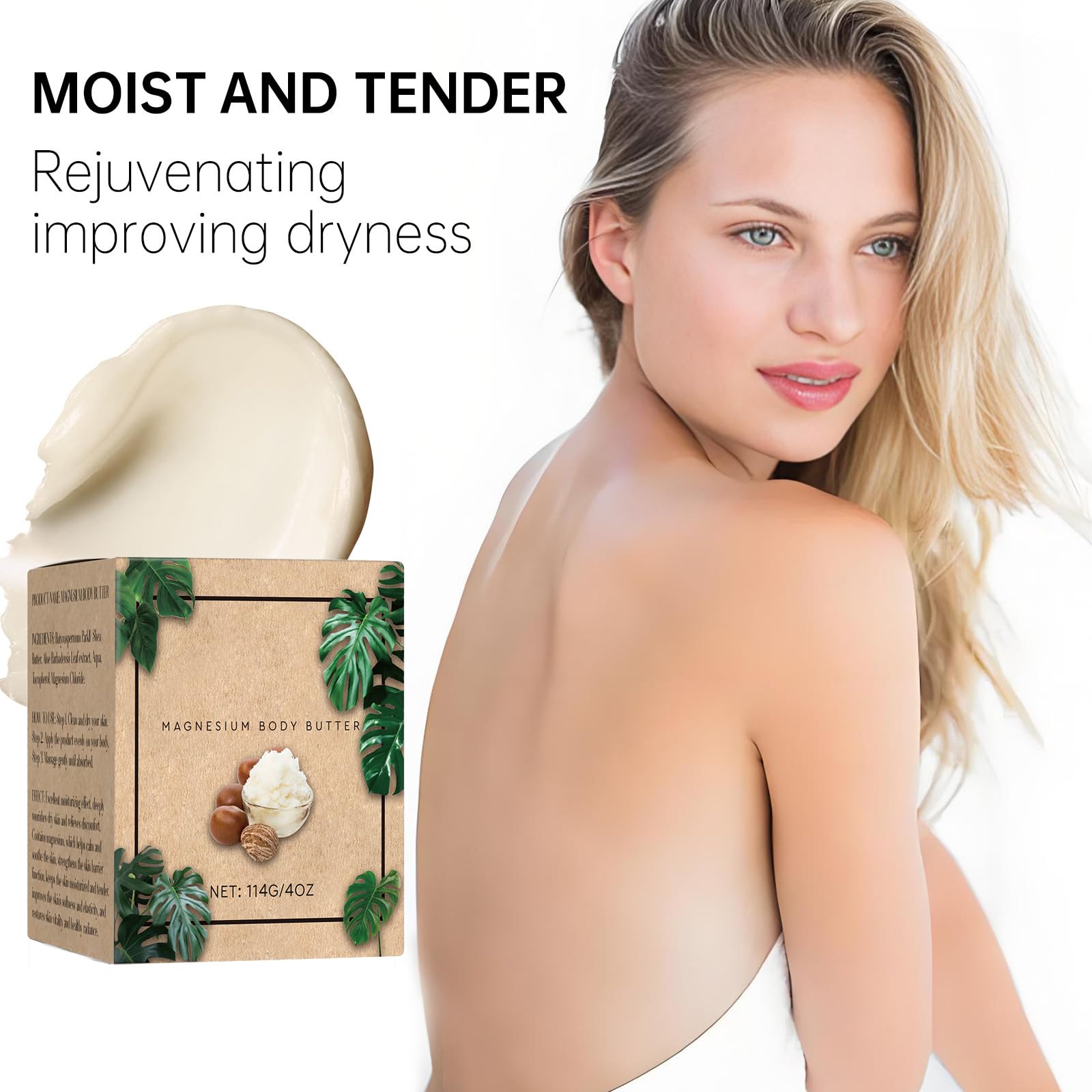 THUIOP Magnesium Body Butter jar nourishes and seals moisture.