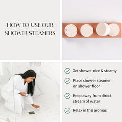 Thulisa Naturals shower corner placement delivering long-lasting fragrance.