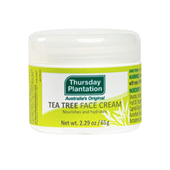 Thursday Plantation Tea Tree Face Cream bottle delivering lightweight hydration for clear skin