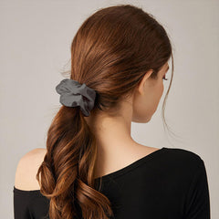 THXSILK silk scrunchie worn daily for comfortable styling.