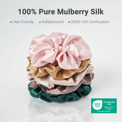 THXSILK silk scrunchie travel-friendly for easy on-the-go styling.