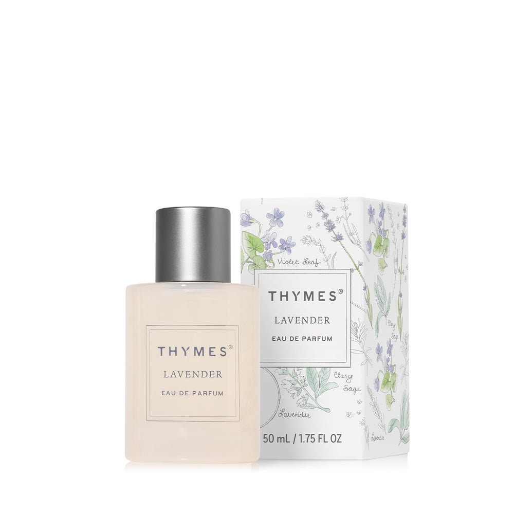 Thymes Eau De Parfum bottle with elegant packaging for everyday luxury.