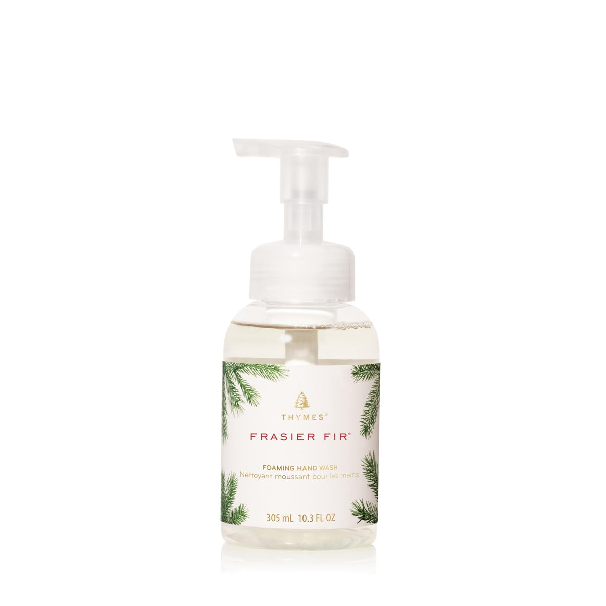 Thymes Foaming Hand Wash with Aloe in a pump bottle ready for daily hydration.
